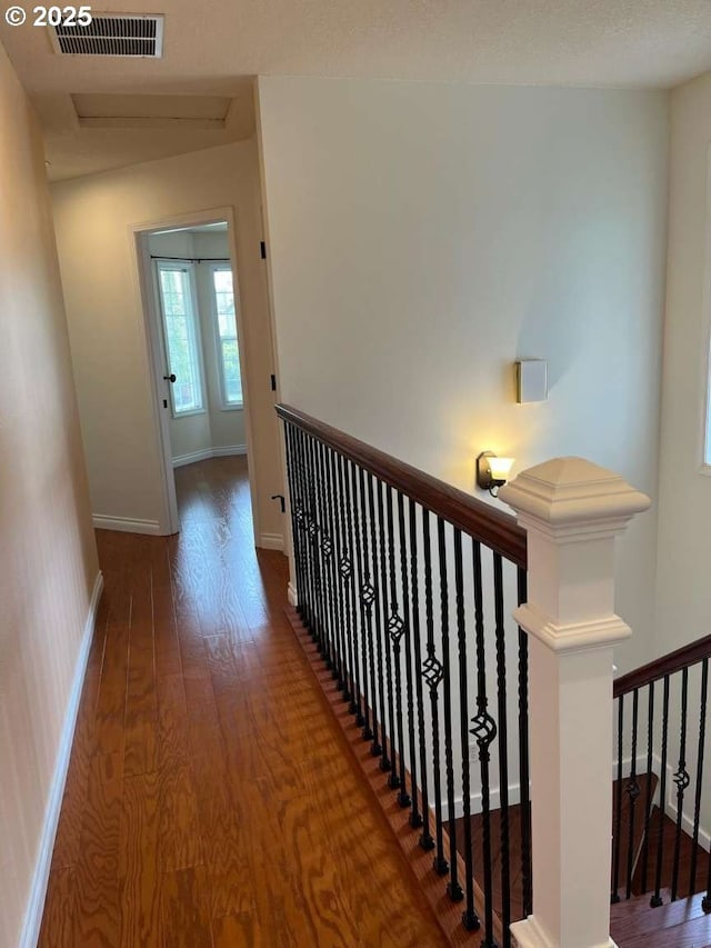 3553 NW 163rd Ct, Beaverton, OR 97006 - hall featuring wood finished floors and an upstairs landing