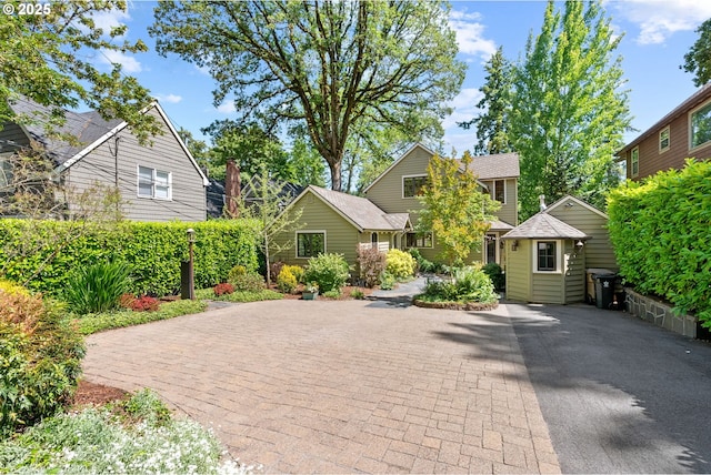 17367 Canal Cir, Lake Oswego, OR 97035 - view of front facade with decorative driveway