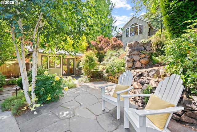 17367 Canal Cir, Lake Oswego, OR 97035 - view of patio with french doors