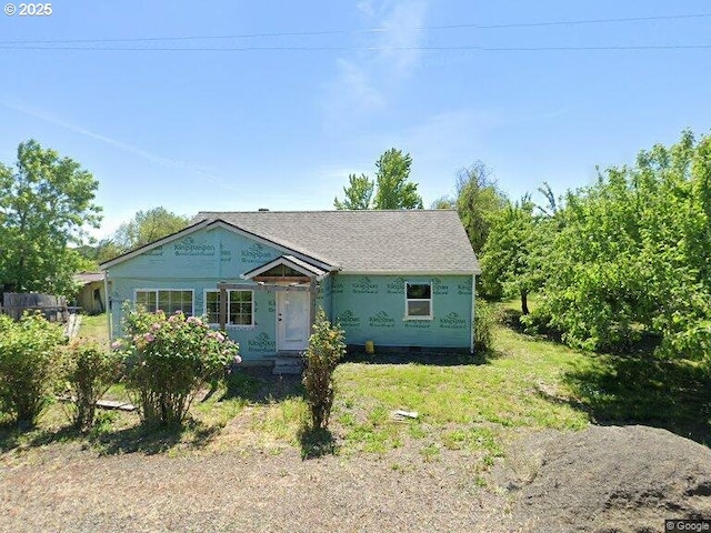 view of unfinished property