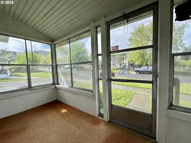 808 F Ave, La Grande, OR 97850 - unfurnished sunroom with vaulted ceiling