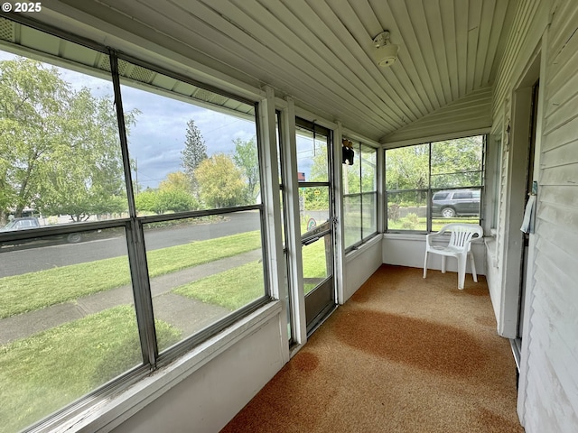 808 F Ave, La Grande, OR 97850 - unfurnished sunroom with lofted ceiling