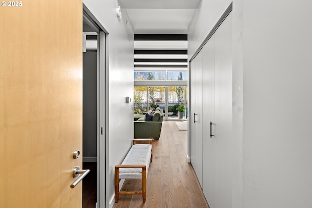 323 NW 13th Ave Unit 404, Portland, OR 97209 - corridor with wood finished floors
