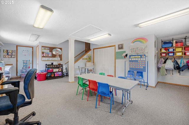20685 SW Siletz Ct, Tualatin, OR 97062 - home office with attic access, carpet flooring, and baseboards