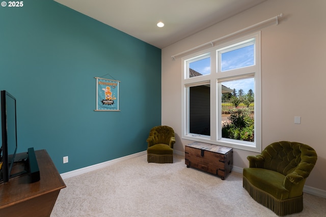 20700 SE Cherry Blossom Ln, Amity, OR 97101 - sitting room featuring carpet flooring and recessed lighting