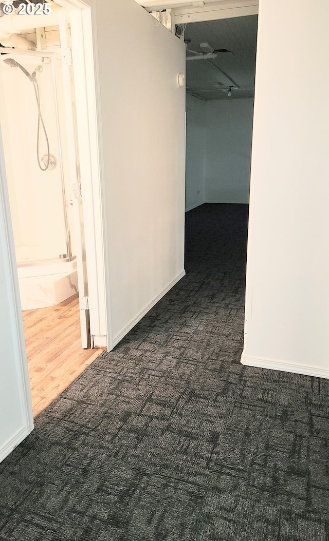 315 N Gale St, Heppner, OR 97836 - hallway featuring dark colored carpet