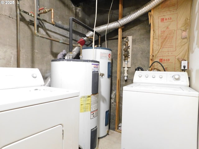 315 N Gale St, Heppner, OR 97836 - washroom featuring washer / dryer and water heater