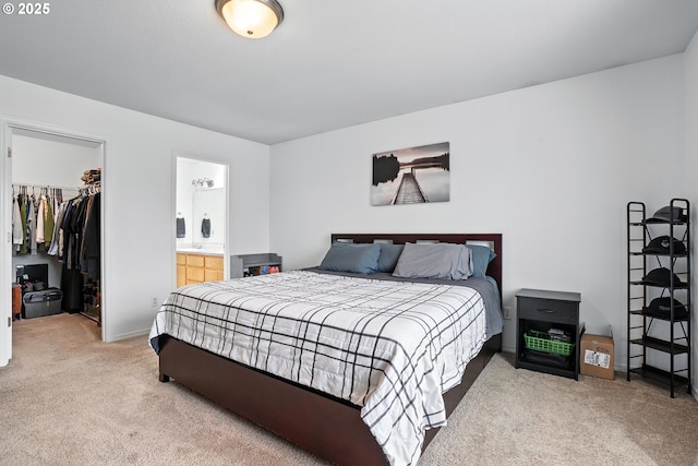 2137 N Q St, Washougal, WA 98671 - carpeted bedroom featuring a spacious closet, a closet, and ensuite bath
