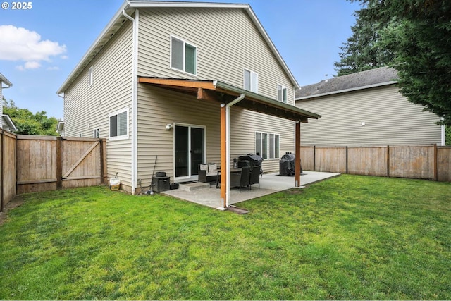 2137 N Q St, Washougal, WA 98671 - back of house with a patio area, a fenced backyard, and a gate