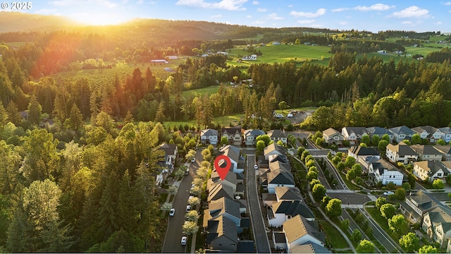12339 SW Waterford Loop, Wilsonville, OR 97070 - aerial view of property and surrounding area with a heavily wooded area and nearby suburban area