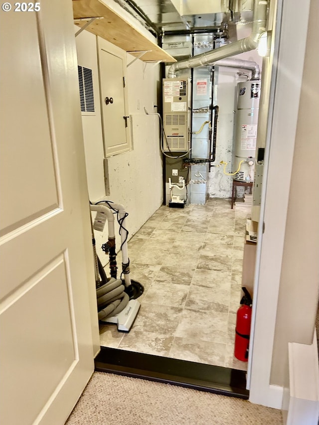 2107 NW Village Cir, Portland, OR 97229 - below grade area with secured water heater and heating unit