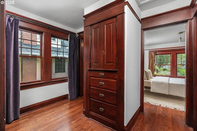2517 NE 21st Ave, Portland, OR 97212 - hallway featuring healthy amount of natural light and wood finished floors
