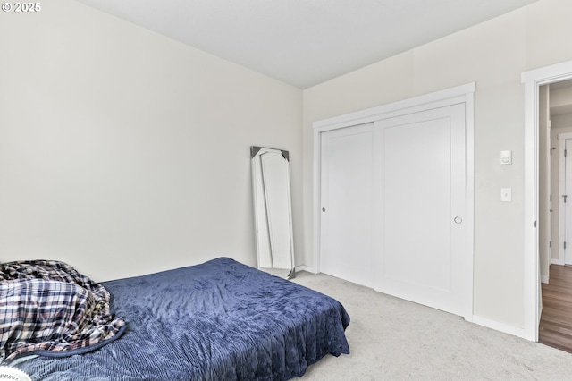 17182 SW Appledale Rd Unit 302, Beaverton, OR 97007 - bedroom with light carpet and a closet