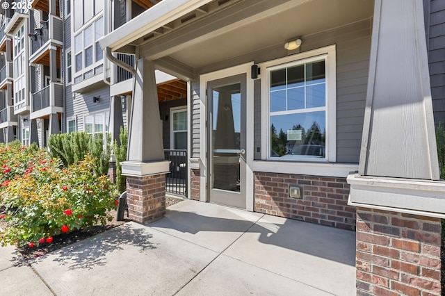17182 SW Appledale Rd Unit 302, Beaverton, OR 97007 - property entrance with covered porch and brick siding
