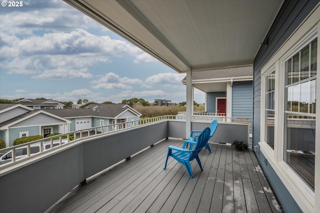 1323 Village Loop, Bandon, OR 97411 - wooden deck with a residential view