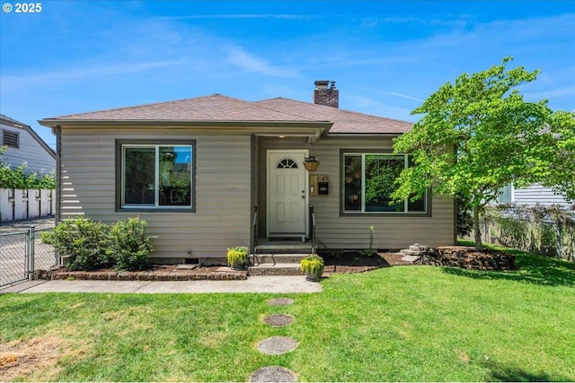 2185 Laurel Ave, Salem, OR 97301 - bungalow-style home featuring a chimney and a shingled roof