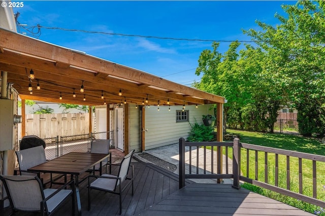 2185 Laurel Ave, Salem, OR 97301 - deck featuring outdoor dining space