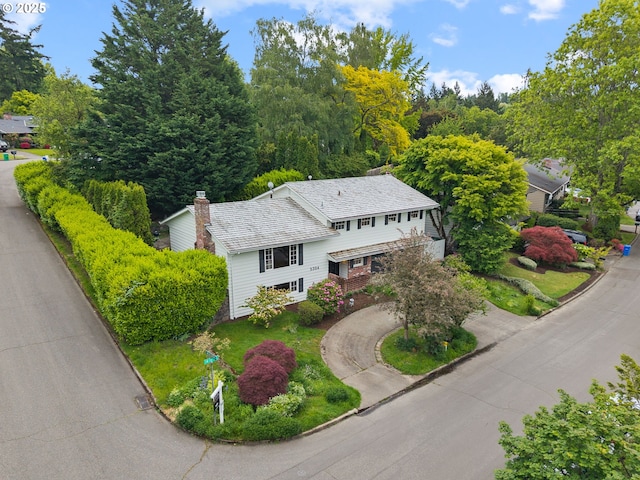 aerial view of property and surrounding area