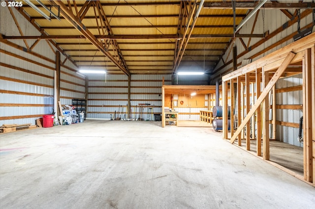 88771 Tokyo Ln, Bandon, OR 97411 - garage featuring metal wall