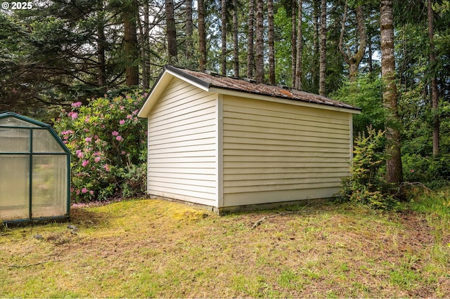 88771 Tokyo Ln, Bandon, OR 97411 - view of greenhouse with a lawn