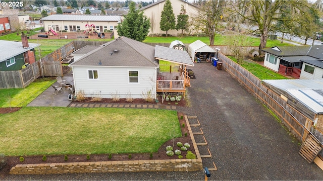 bird's eye view featuring a residential view