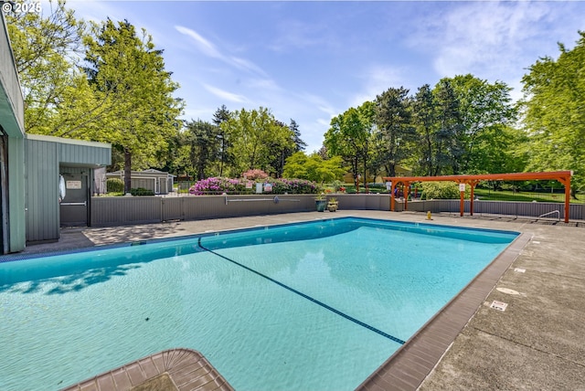 1745 NW Lakeway Ln, Beaverton, OR 97006 - community pool with view of scattered trees and fence