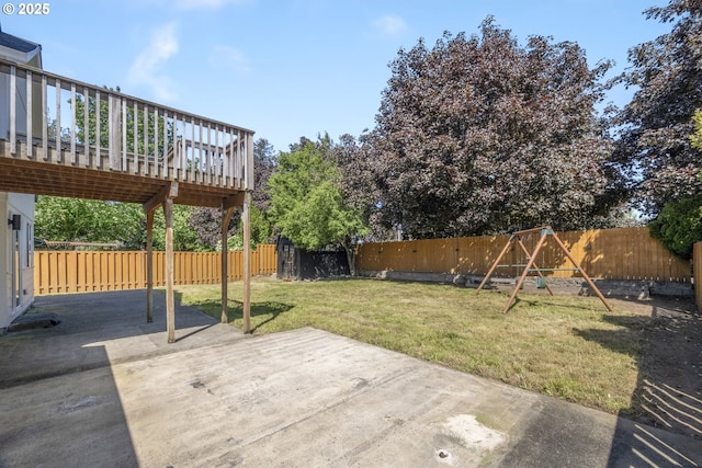 2005 SW Stella Way, Troutdale, OR 97060 - view of yard with a patio area, a deck, and a playground