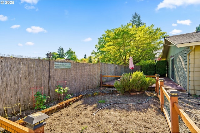 3131 Alyndale Dr, Eugene, OR 97404 - fenced backyard with a wooden deck