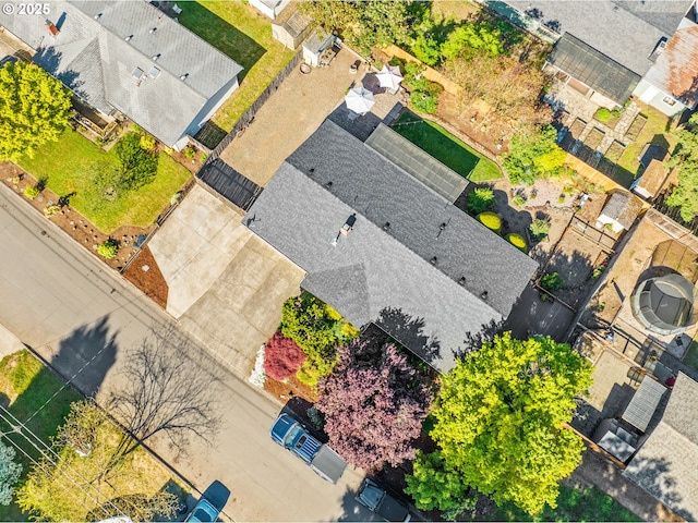 aerial perspective of suburban area