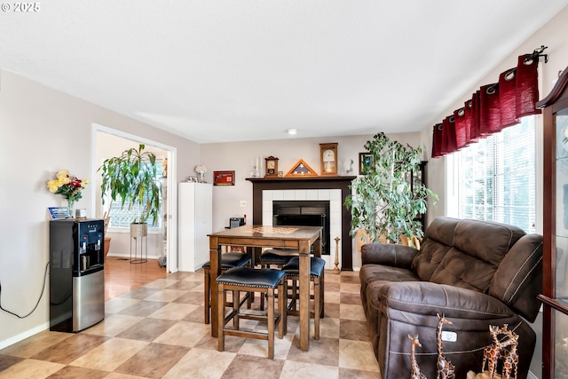 10903 NW 5th Ave, Vancouver, WA 98685 - living room featuring a fireplace and baseboards