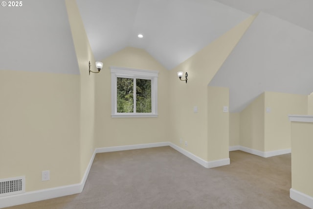 83594 Sauter Dr, Florence, OR 97439 - additional living space featuring vaulted ceiling, carpet floors, and baseboards