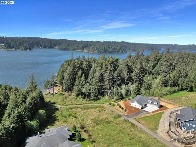 83594 Sauter Dr, Florence, OR 97439 - aerial view of a heavily wooded area and a nearby body of water