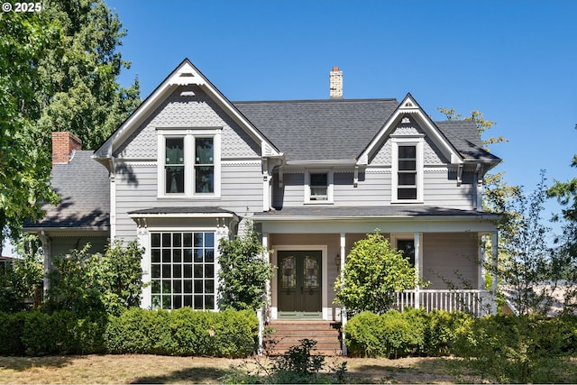 victorian house with covered porch