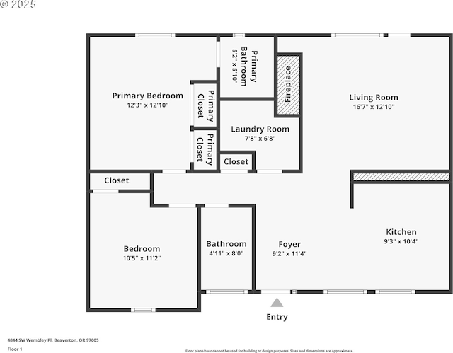 4844 SW Wembley Pl, Beaverton, OR 97005 - view of home floor plan