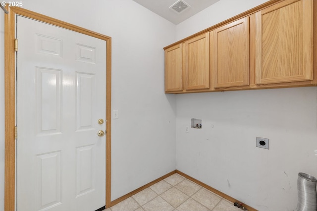 16917 SE Dunhill Loop, Damascus, OR 97089 - laundry room featuring cabinet space, electric dryer hookup, and washer hookup