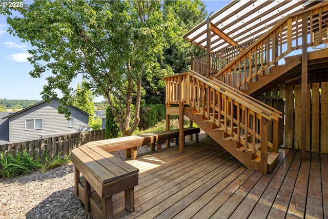 16917 SE Dunhill Loop, Damascus, OR 97089 - wooden deck with stairway