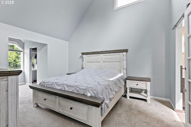 3430 Breezewood Ave, Eugene, OR 97405 - carpeted bedroom with vaulted ceiling and baseboards