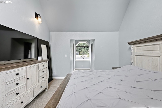 3430 Breezewood Ave, Eugene, OR 97405 - bedroom featuring vaulted ceiling and baseboards