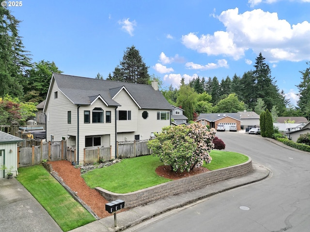 3430 Breezewood Ave, Eugene, OR 97405 - view of front facade featuring a chimney