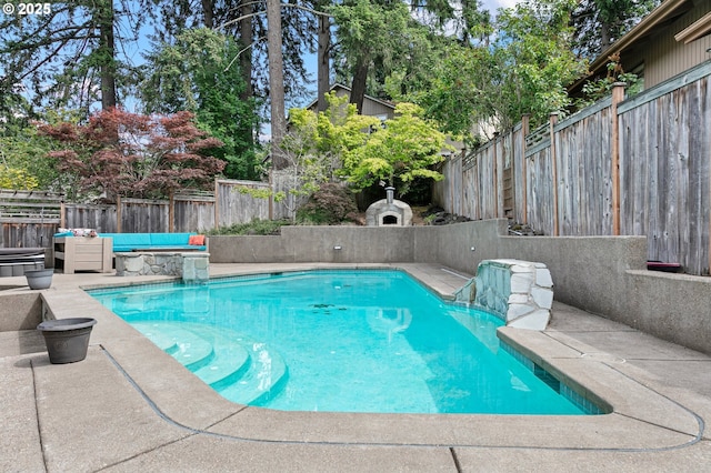 3430 Breezewood Ave, Eugene, OR 97405 - view of pool featuring a fenced backyard and a patio area