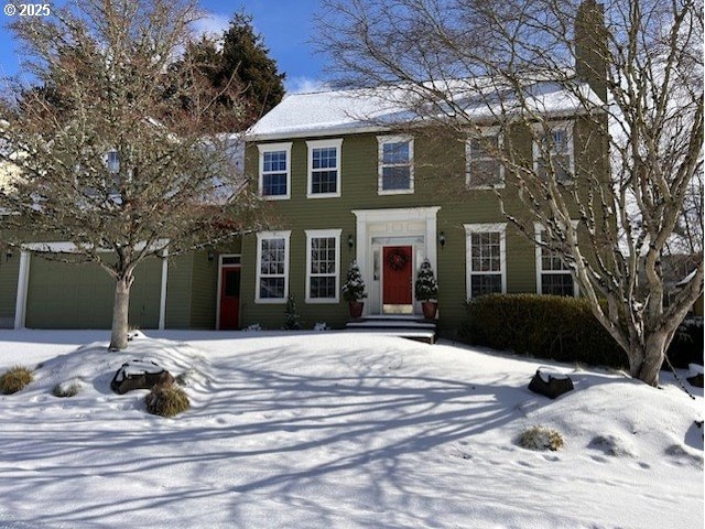 view of colonial inspired home