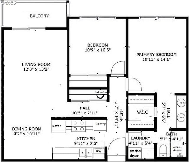 950 Evergreen Rd Unit 207, Woodburn, OR 97071 - home floor plan