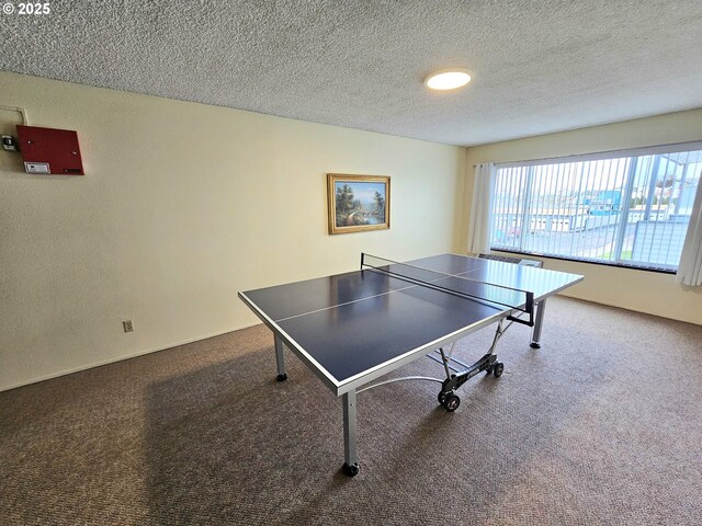 950 Evergreen Rd Unit 207, Woodburn, OR 97071 - recreation room with carpet floors and a textured ceiling