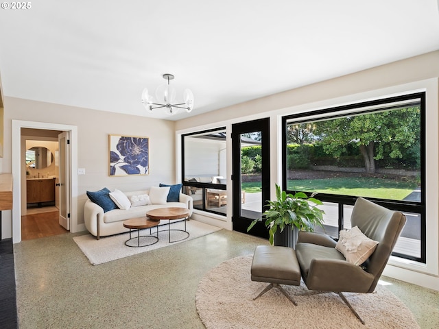 3440 SW 100th Ave, Portland, OR 97225 - living area with a chandelier