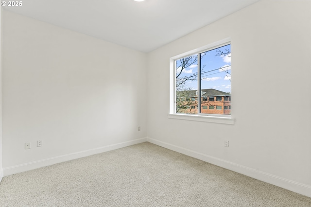 view of carpeted empty room