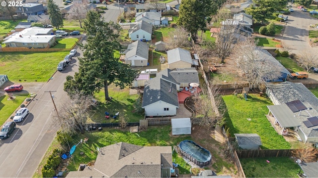 drone / aerial view featuring a residential view