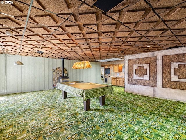 6002 E Evergreen Blvd, Vancouver, WA 98661 - playroom with wood walls and billiards table