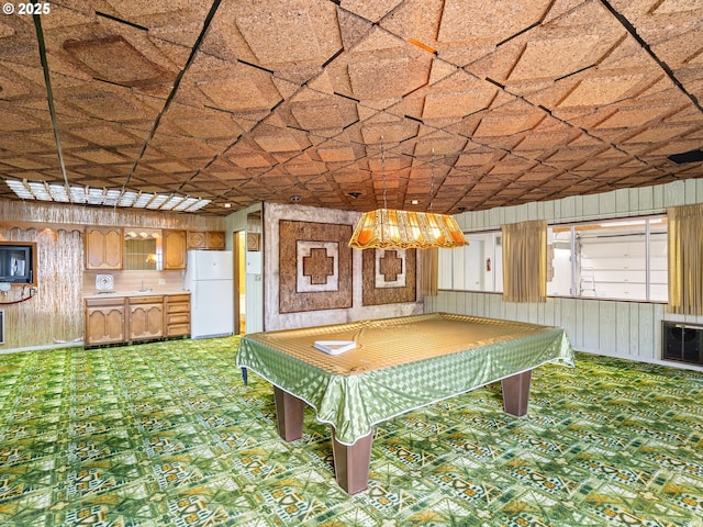 6002 E Evergreen Blvd, Vancouver, WA 98661 - playroom featuring wooden walls, billiards table, and tile patterned floors