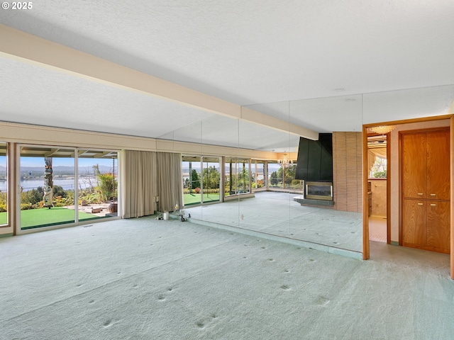 6002 E Evergreen Blvd, Vancouver, WA 98661 - unfurnished living room with carpet flooring and a fireplace