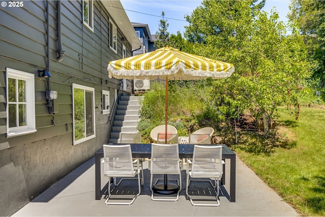 6220 SW 45th Ave, Portland, OR 97221 - view of patio / terrace with stairs and outdoor dining space